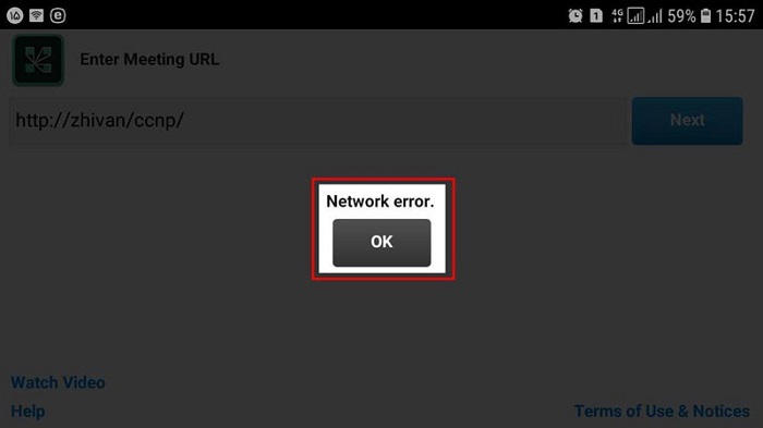 حل مشکلات آدوبی کانکت : پیام خطای Network Error در نرم افزار موبایل ادوبی کانکت