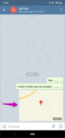 نحوه ارسال لوکیشن در تلگرام