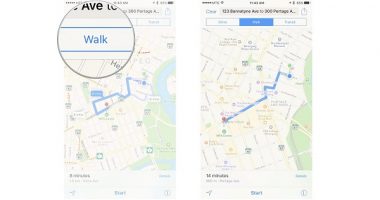 چگونه از Maps برای راه رفتن، دوچرخه سواری و حمل و نقل عمومی استفاده کنیم؟
