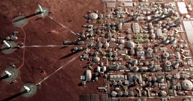 تصاویر خیره‌کننده از طرح شهر اسپیس ایکس در مریخ