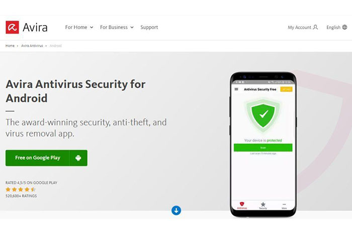 Avira Antivirus Security بهترین آنتی ویروس اندروید 2021