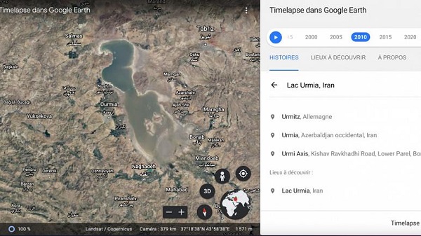 آموزش کار با تایم لپس گوگل ارث (Google Earth Time laps) چگونه است؟
