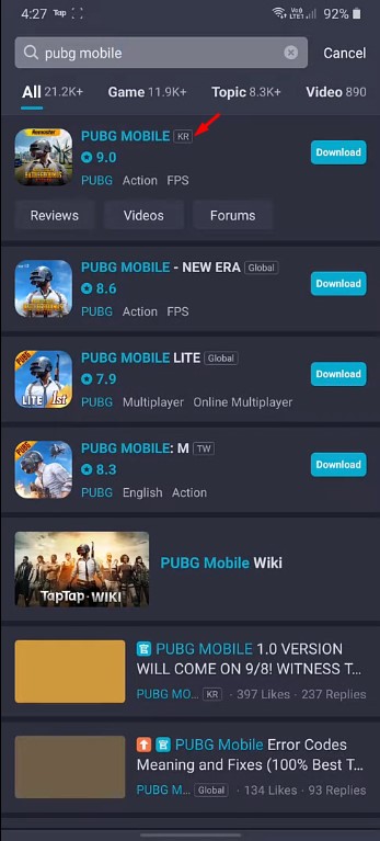 دانلود بازی پابجی کره ای برای کامپیوتر و آیفون ؛ PUBG Mobile KR