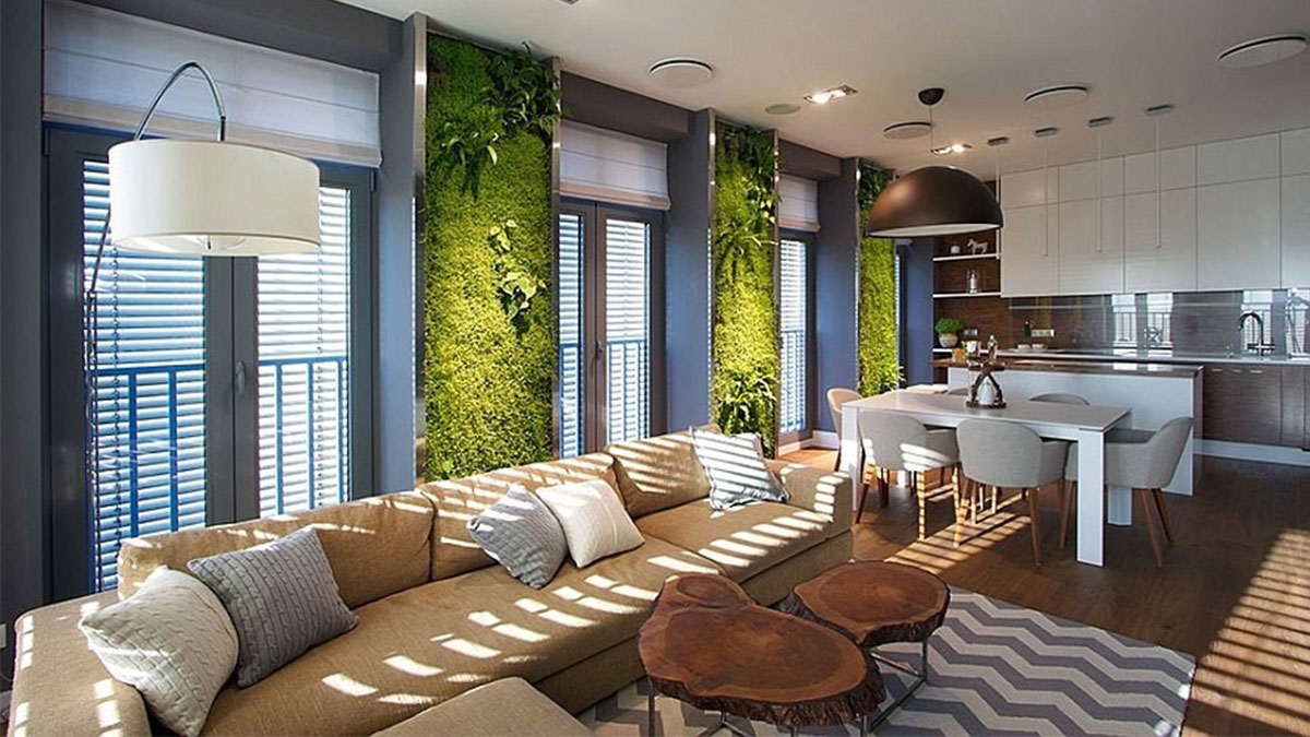 ۱۱ ایده فضای سبز داخل خانه ؛ از دیوار سبز مصنوعی تا ایجاد آرامش‌ و زیبایی