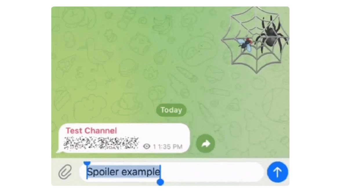 نحوه ساخت پیام اسپویلر (Spoiler Message) تلگرام چگونه است؟