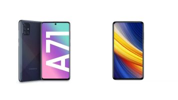 مقایسه شیائومی پوکو X3 پرو و گلکسی A71