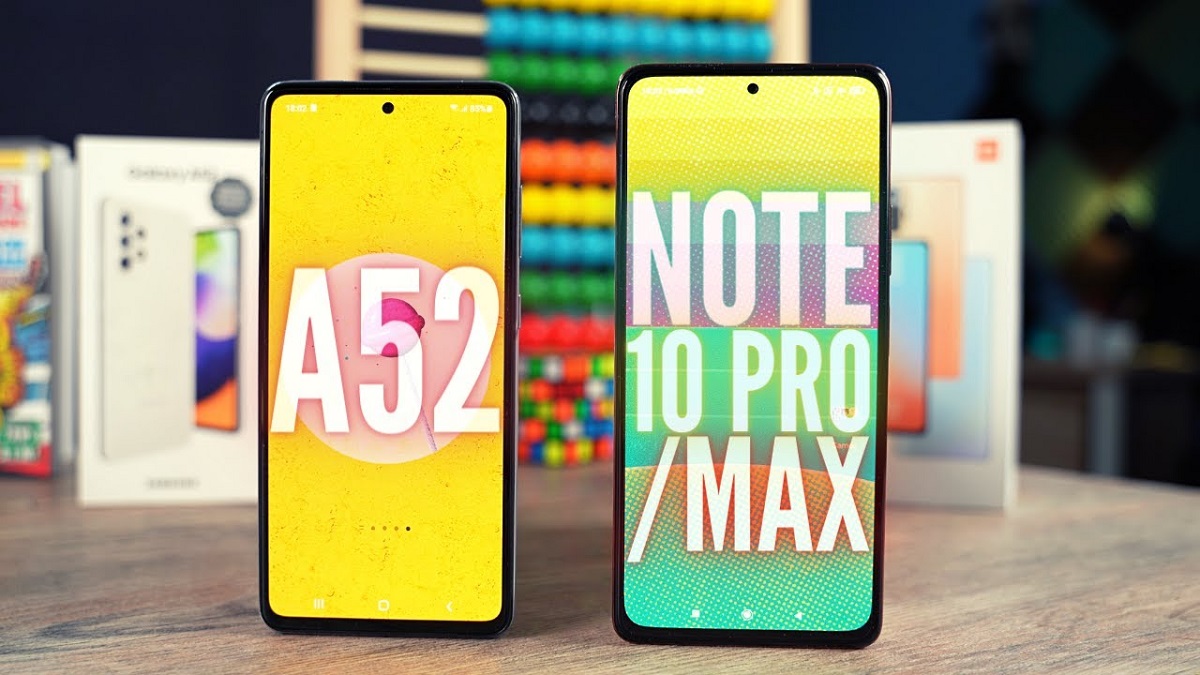 مقایسه شیائومی ردمی نوت 10 پرو و گلکسی A52 سامسونگ (Redmi Note 10 Pro Vs. Galaxy A52)