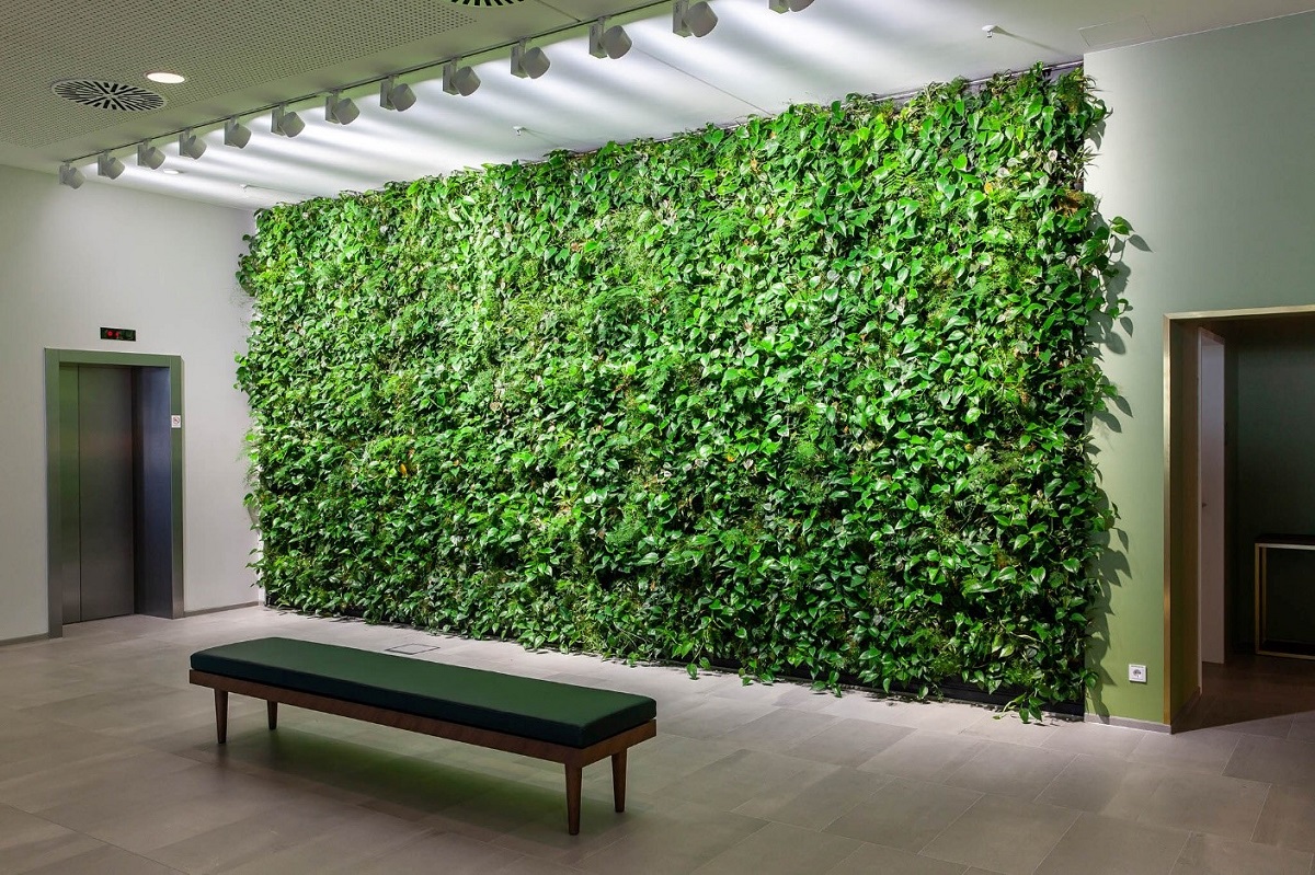 انواع دیوار سبز در طراحی فضای سبز