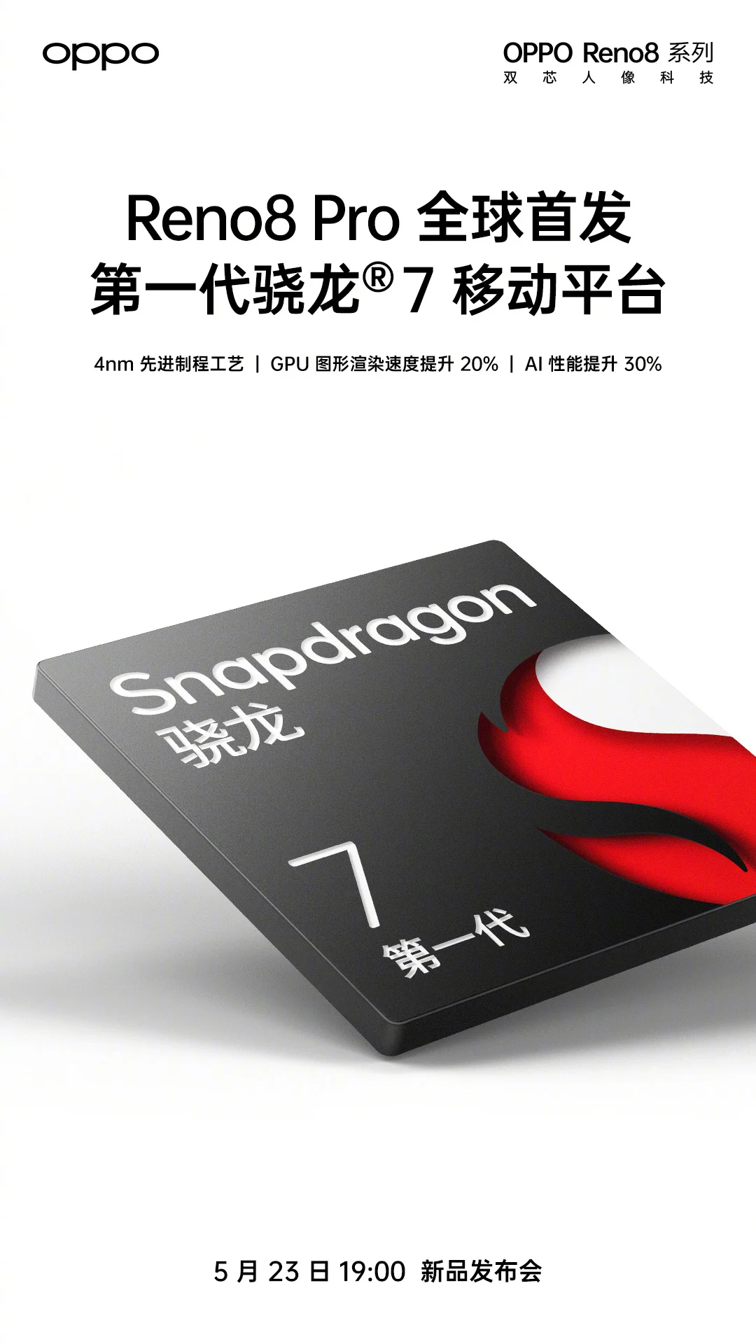 اوپو رینو ۸ پرو اولین گوشی خواهد بود که به اسنپدراگون ۷ نسل ۱ مجهز می‌شود