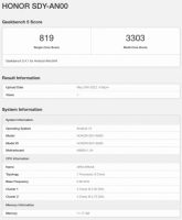 آنر 70 پرو با رم 12 گیگابایتی و دایمنسیتی 8000 در گیکبنچ رویت شد