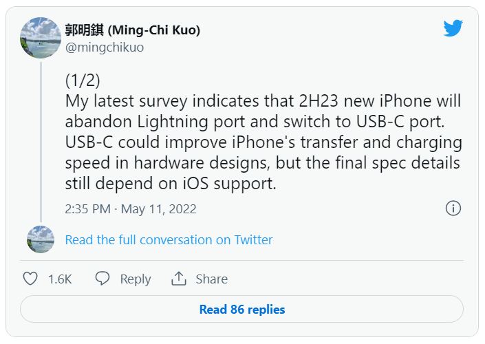 احتمال جایگزینی درگاه لایتنینگ iPhone 15 با USB-C در سال آینده توسط اپل