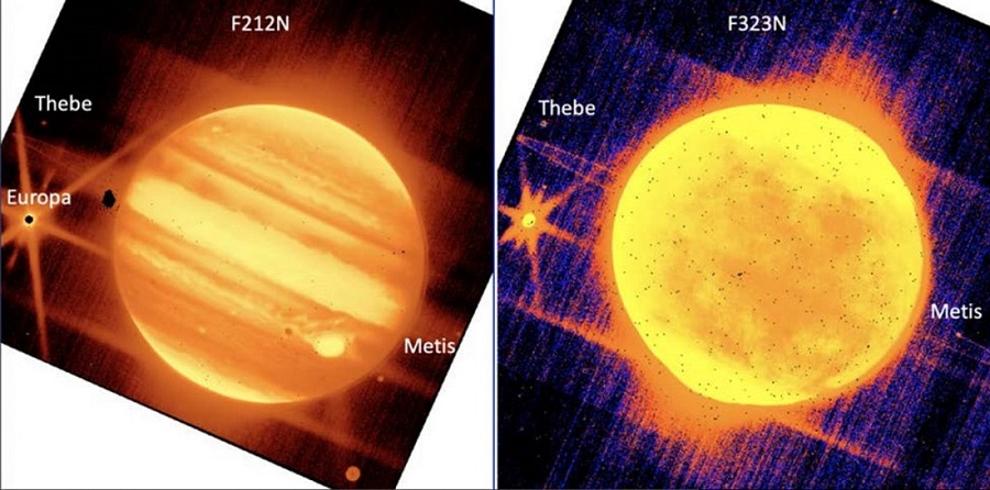 تصویر جیمز وب از سیاره مشتری و سه قمر آن منتشر شد