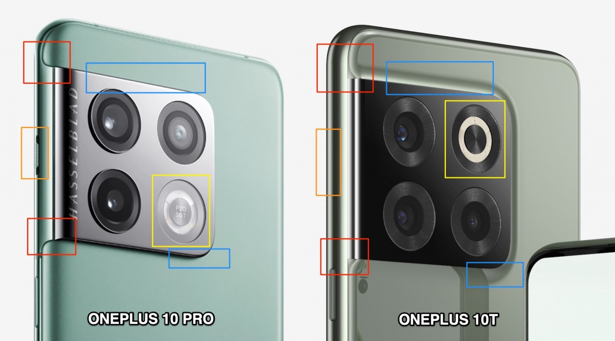 رندرهای وان پلاس 10T تفاوت این گوشی با وان پلاس 10 پرو را به تصویر می‌کشند