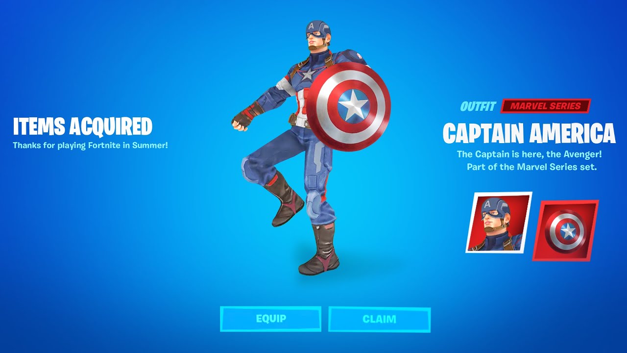 Marvel's Captain America skin is back in Fortnite