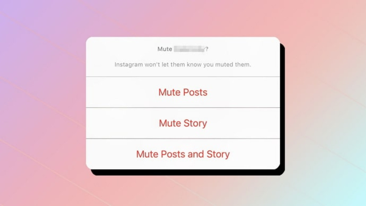 Mute Instagram story