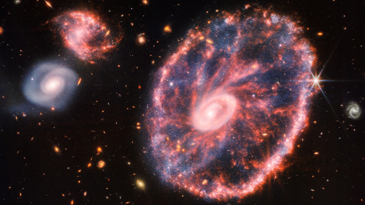 تصویر جیمز وب از کهکشان چرخ گاری دانشمندان را به شگفتی واداشت!