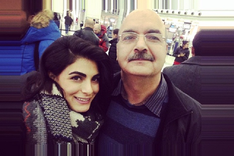 عکسی از ایرج طهماسب به همراه دخترش