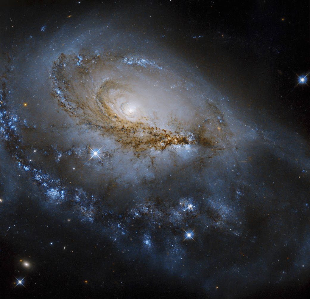 The most beautiful image of a spiral galaxy was recorded and released by the Hubble telescope