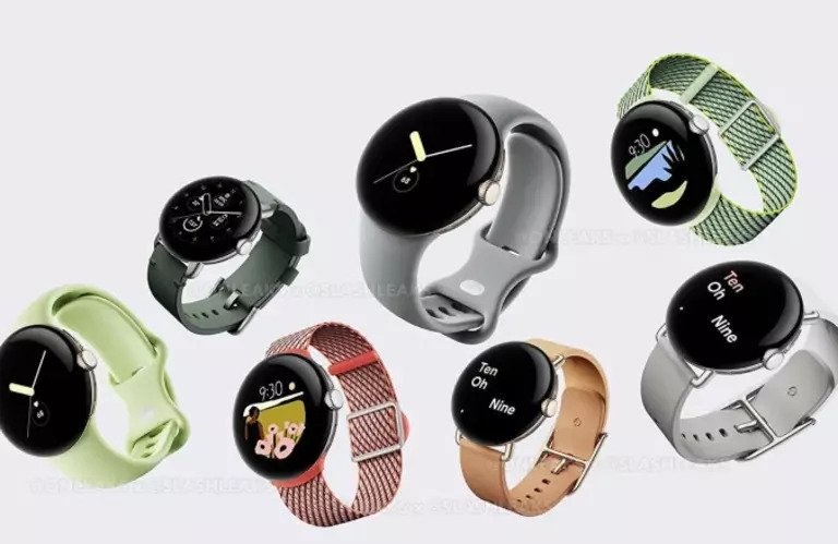 Pixel watch renders show the design and color of this product