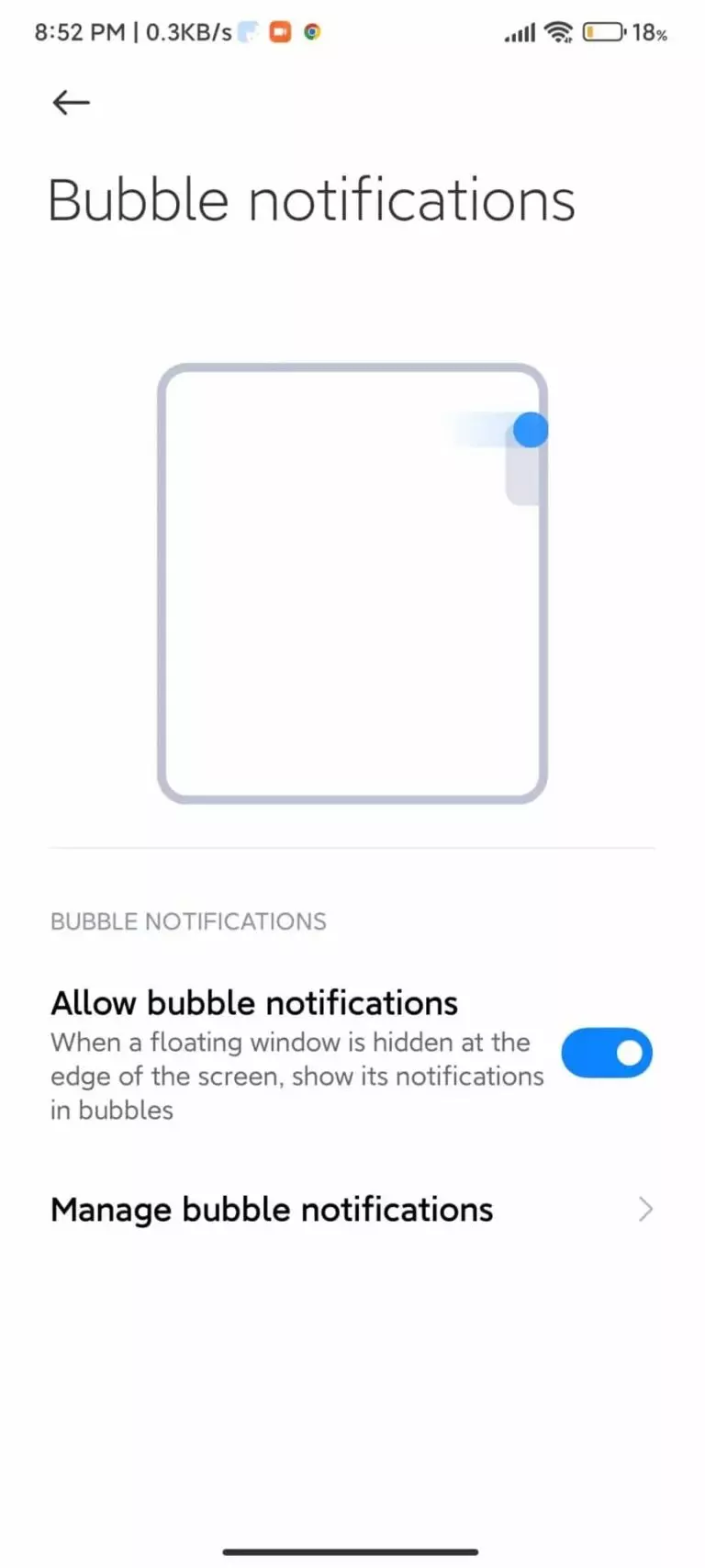 MIUI 14 Bubble Notifications
