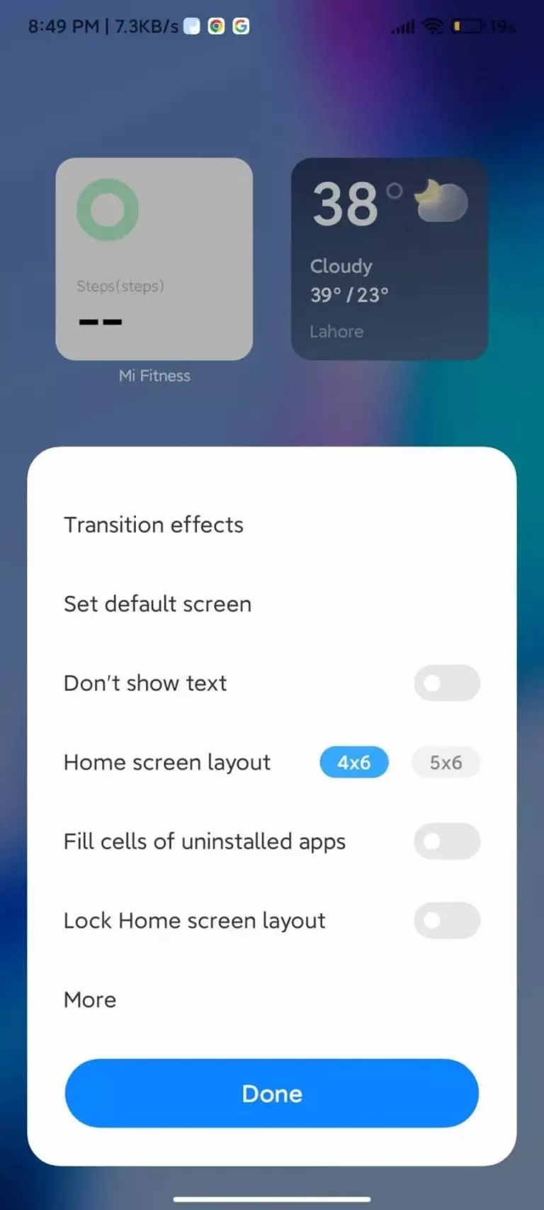 MIUI 14 Redesigned Launcher Settings