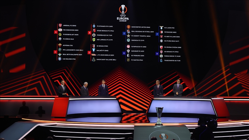 پخش زنده قرعه کشی مرحله حذفی لیگ اروپا 2022