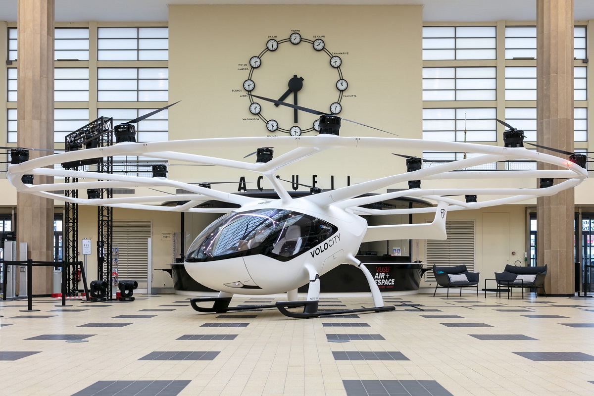 Volocopter flying taxi test flight