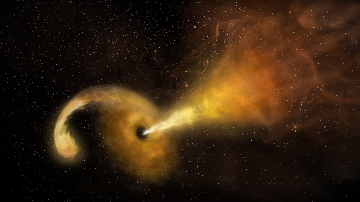 رصد یک سیاهچاله در حال فرار از کهکشان میزبان؛ ابرسیاه‌چاله‌ای که 20 میلیون برابر خورشید است