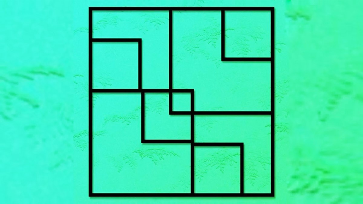 تست هوش : فقط یک نابغه میتواند بگوید چند مربع در این تصویر است [+ جواب معما]