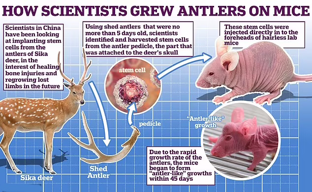 موش‌های شاخدار شاید منجر به رشد مجدد اندام‌های انسان شوند