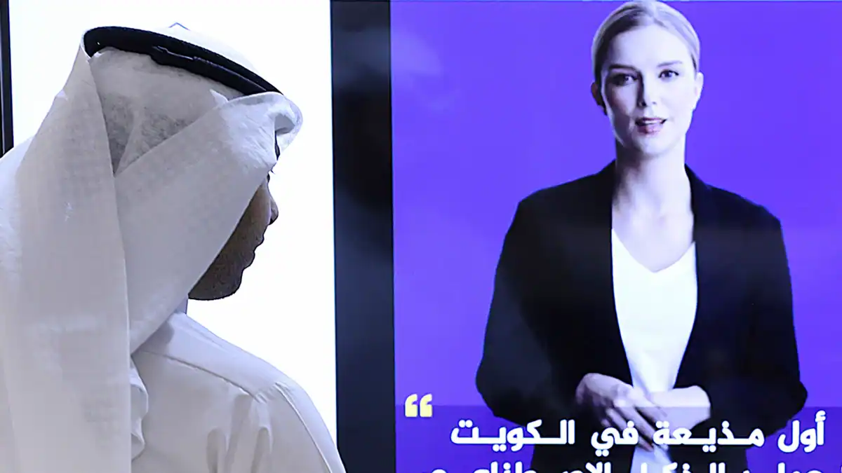 اولین مجری خبر هوش مصنوعی در کویت رونمایی شد
