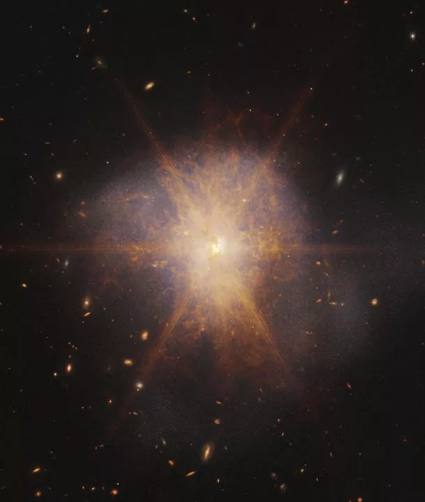 ثبت تصویری خیره‌کننده از برخورد دو کهکشان توسط جیمز وب