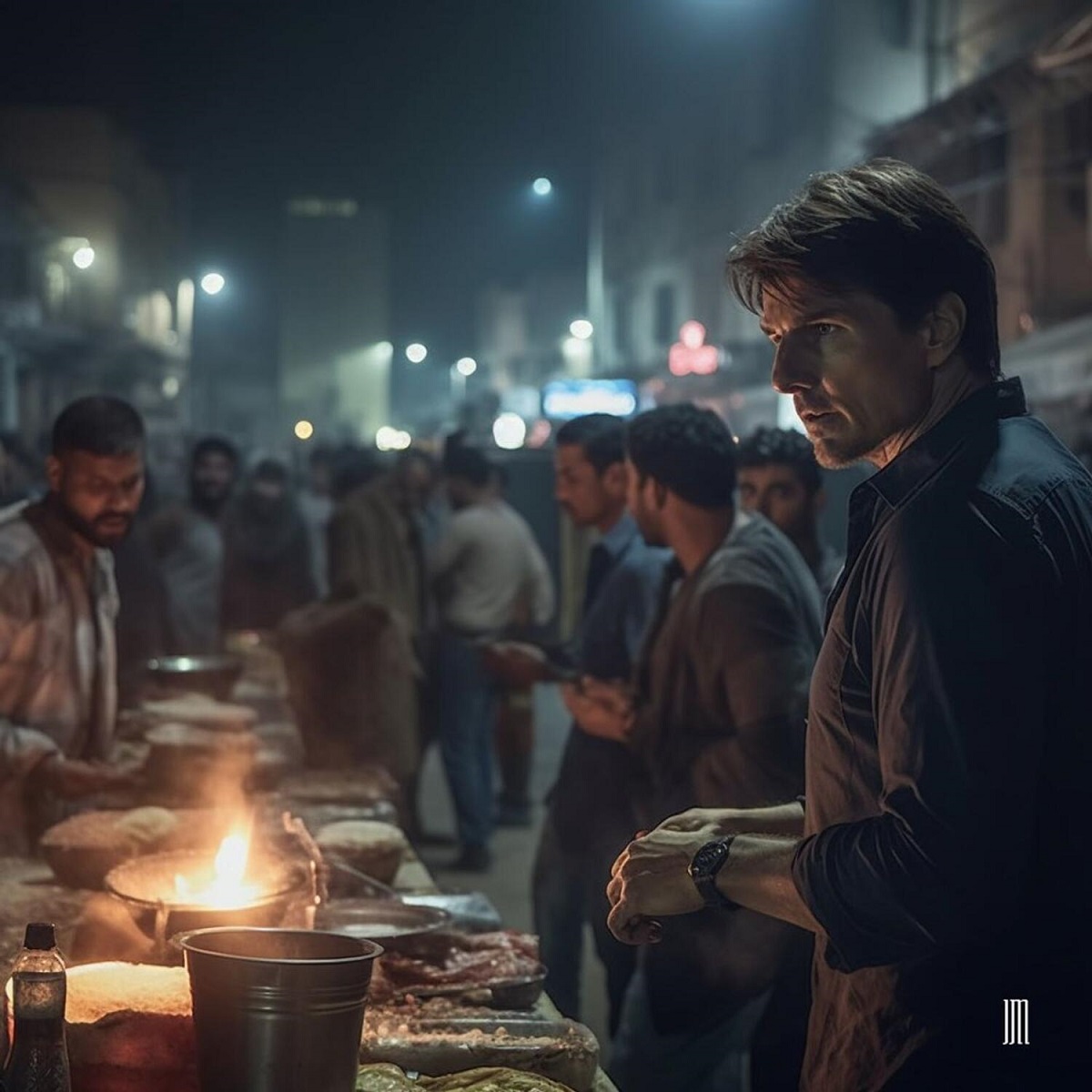 تصاویر سرو افطاری چهره‌های مشهور در خیابان‌های دبی توسط هوش مصنوعی منتشر شد