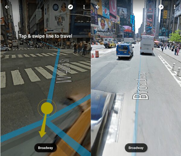 مسیریابی در حالت سه بعدی در گوگل مپ