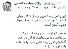 تورم 70 درصدی فروردین 1402 تأیید شد