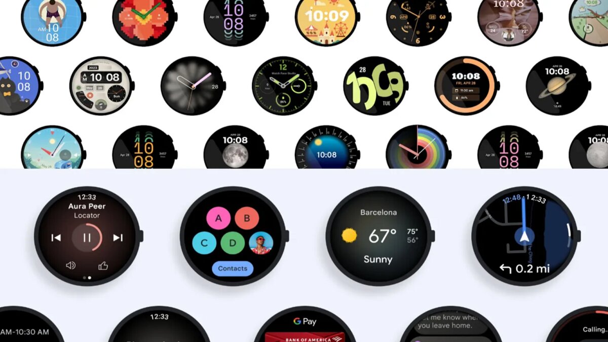 سیستم عامل Wear OS 4 گوگل برای ساعت‌های هوشمند رونمایی شد
