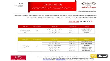 طرح فروش مدیران خودرو اردیبهشت 1402 ابلاغ شد