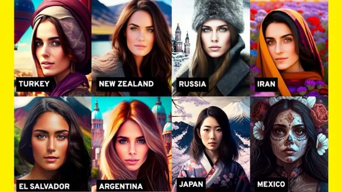 تماشا کنید: تصاویر هوش مصنوعی از زنان کشورهای مختلف جهان ؛ زن ایرانی از نظر هوش مصنوعی چه شکلی است؟