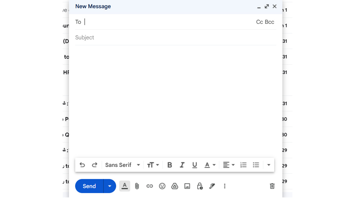 نحوه ارسال ایمیل با کامپیوتر