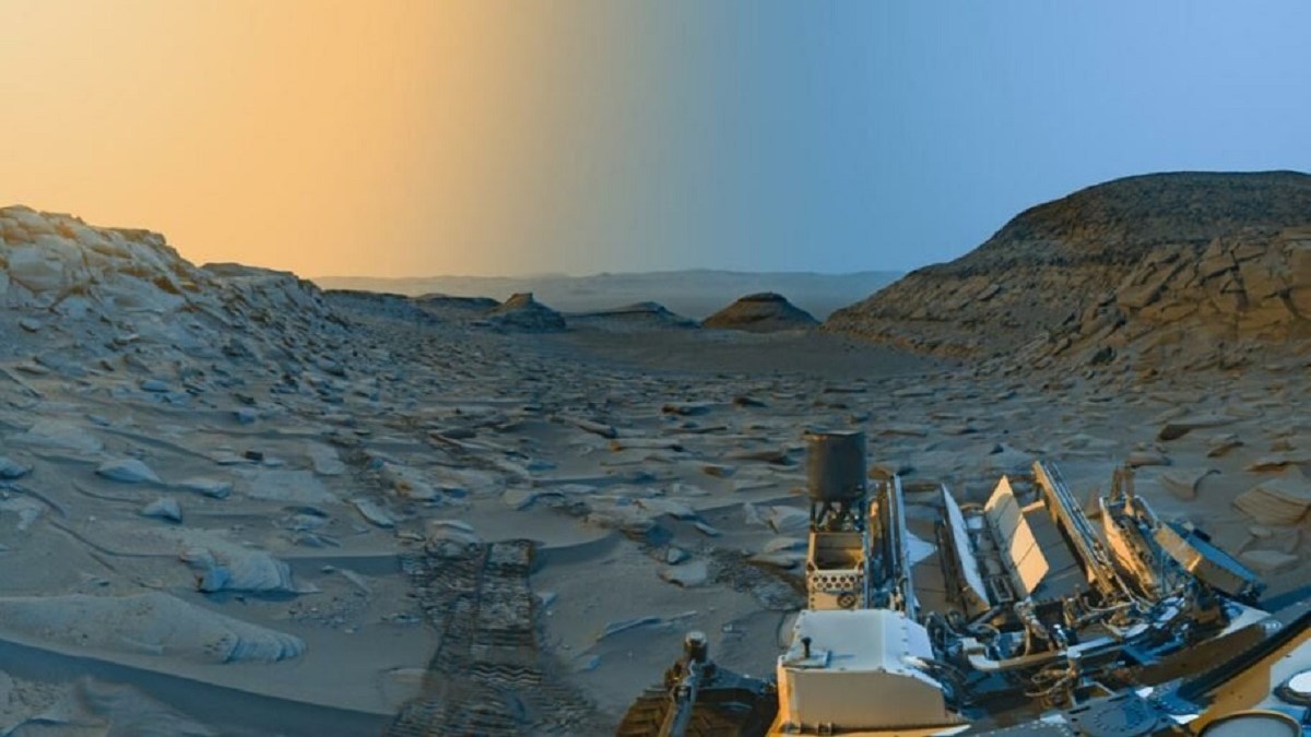 تماشا کنید: تصویری خیره‌کننده از صبح و عصر مریخ به طور همزمان!