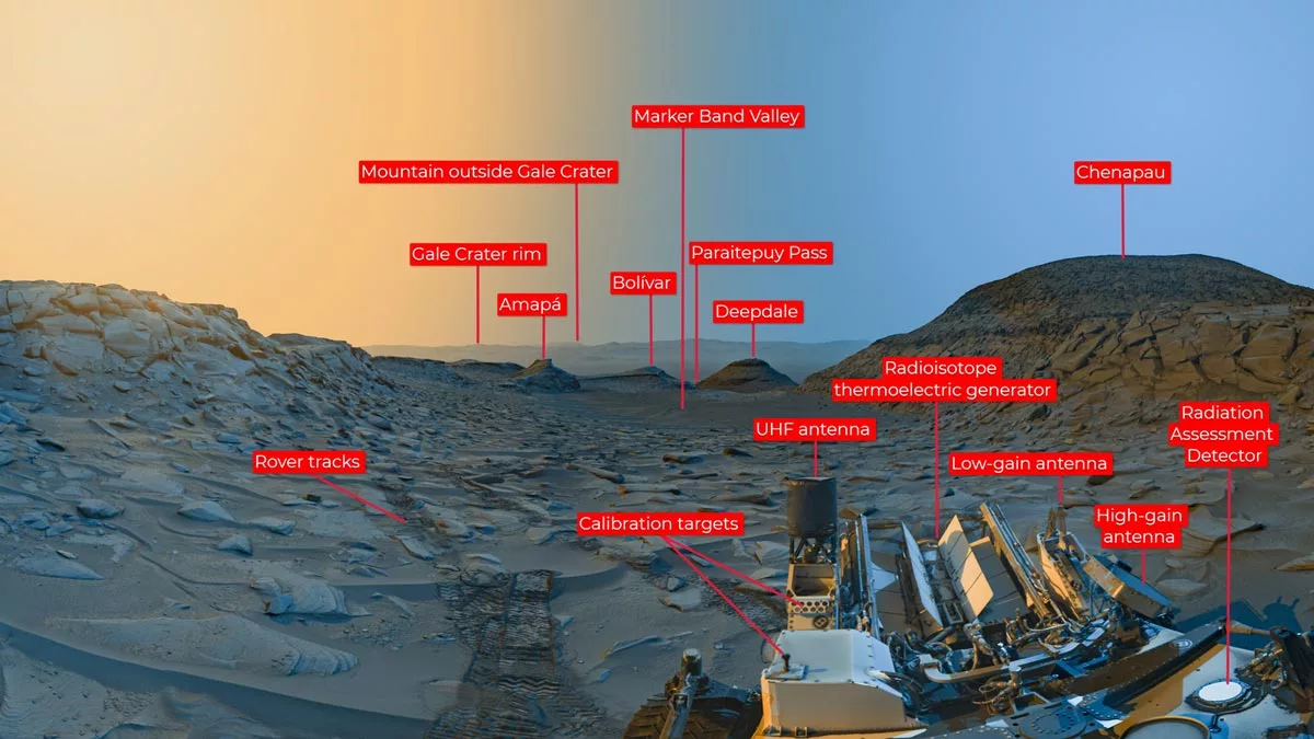 تصویر صبح و عصر مریخ را با فناوری پونوراما ببینید