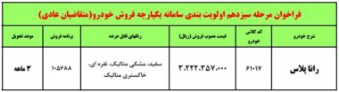 طرح فروش رانا پلاس تیر 1402 ابلاغ شد
