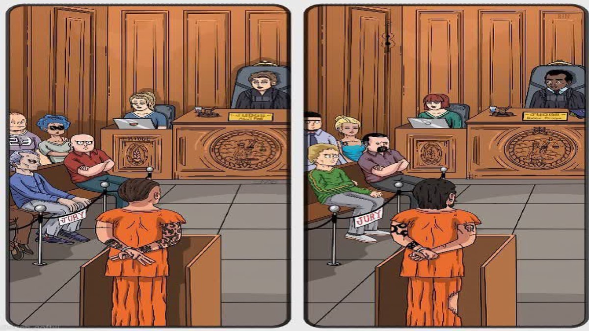 تست هوش : گناهکار را در این دادگاه پیدا کنید! [+ جواب معما]