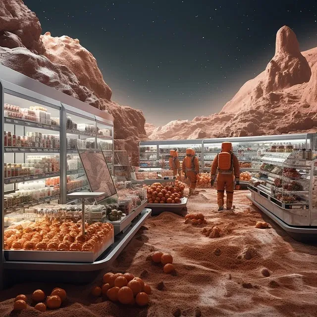 تصاویر زندگی انسان در مریخ در سال 2250