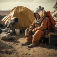 تصاویر زندگی انسان در مریخ در سال 2250