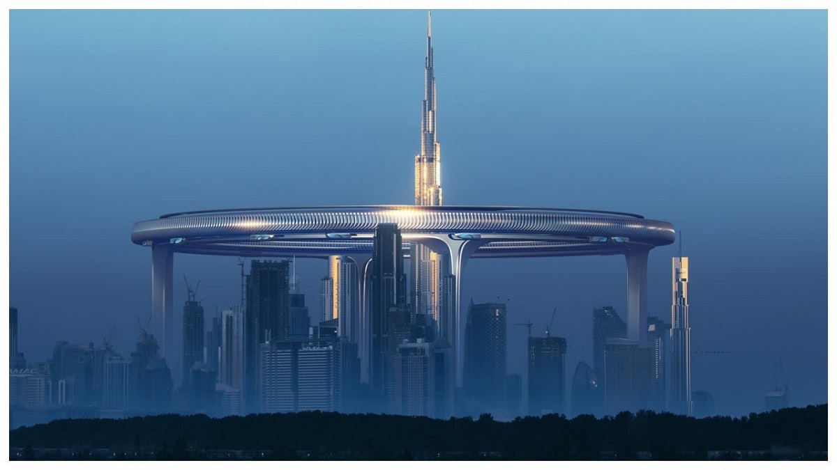 آسمانخراش دایره‌ای دبی ؛ حلقه‌ای به ارتفاع 550 متر به دور برج خلیفه [+عکس]