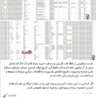درز اطلاعات قاصدک 24 در شبکه‌ای اجتماعی خبرساز شد