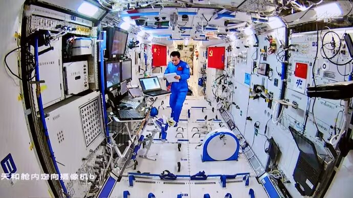 افزایش مساحت ایستگاه فضایی چین