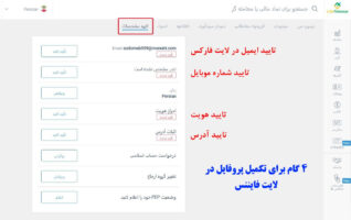4 مرحله برای تکمیل پروفایل+احراز هویت در بروکر لایت فارکس