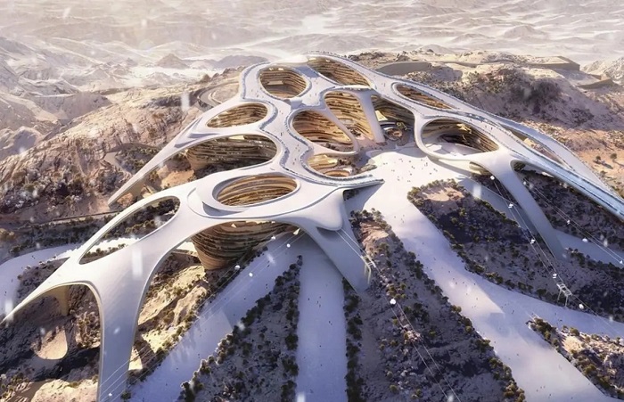 پروژه بلندپروازانه ساخت پیست اسکی در کنار شهر نئوم عربستان